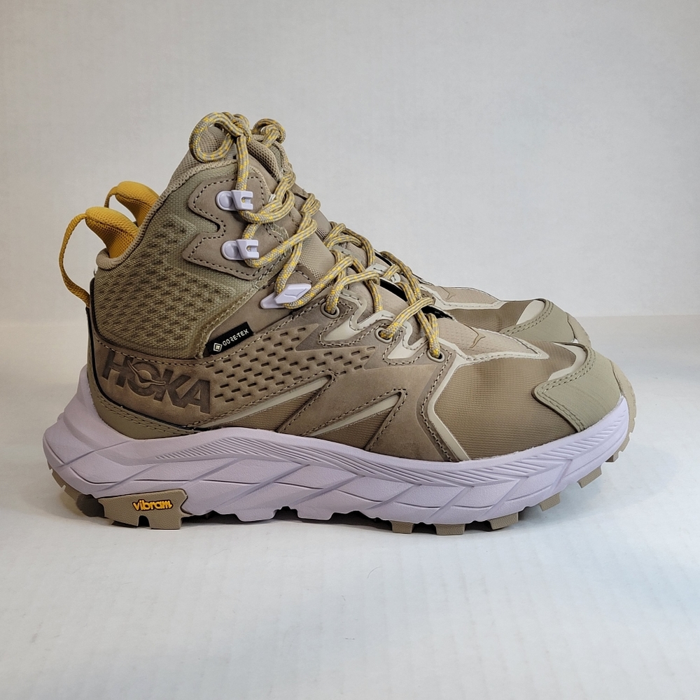 Hoka One One Womens Anacapa Mid GTX 1119372 DLMR Beige Hiking Shoes Sneakers 6 B